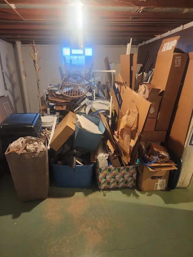 Roll-off dumpster container at job site for Concrete Dumpster Rental in Hegins